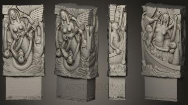 High reliefs and bas-reliefs, historical and religious (GRLFH_0308) 3D model for CNC machine